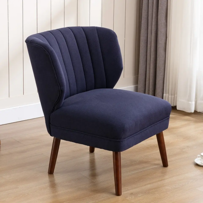 Nontoxic Velvet Modern Single Seater Chair Breathable For Dining Room 1