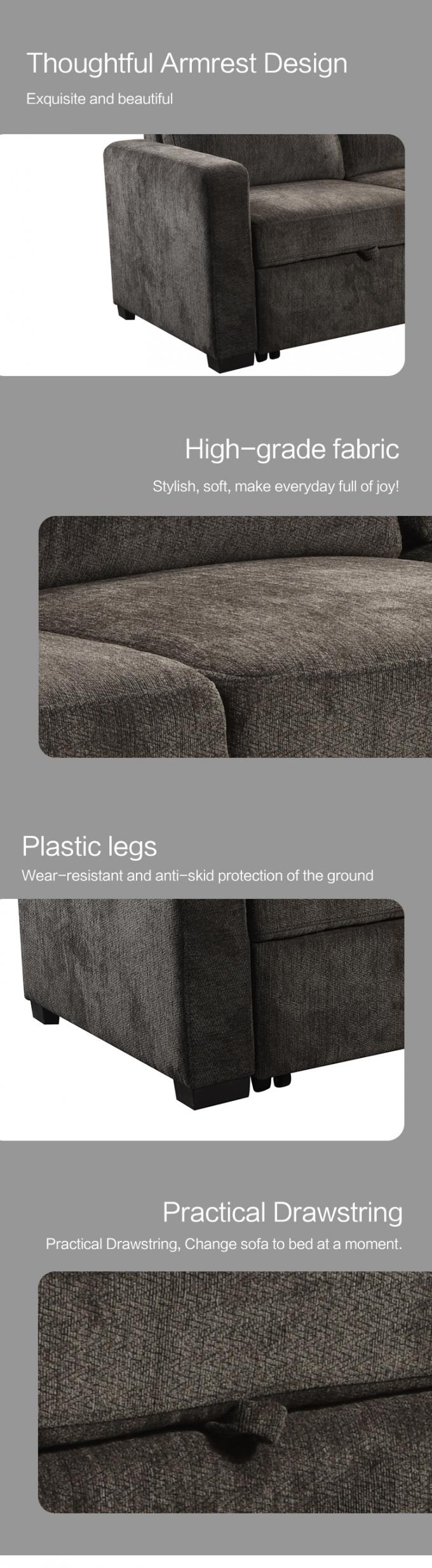 Modern fabric European style L shaped cheap sectional Lounge sofa couch with Storage for living room 3