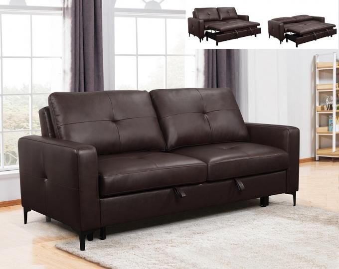 modern design genuine leather sofa bed 3 seater living room sofa cum bed factory wholesale 1