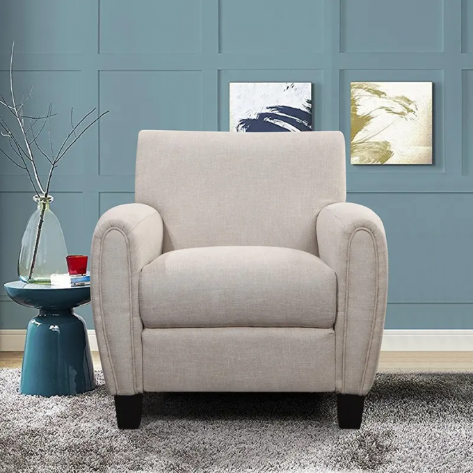 Stain Resistant Modern Single Seater Chair Antiwear Nontoxic For Living Room 4