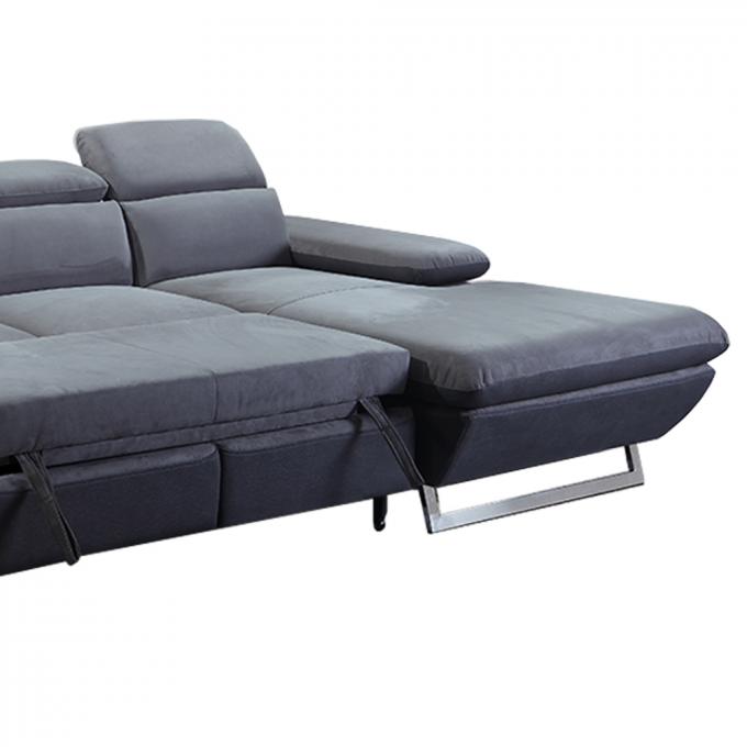 Nontoxic Queen Size Corner Storage Sofa , Anti Abrasion Bed Couch Sectional 8