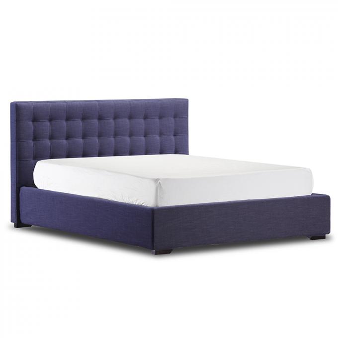 OEM ODM Ottoman Storage Bed King Size Blue Nordic Modern Minimalist Style 5