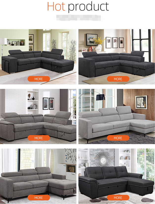 Wholesale OEM/ODM European style furniture living room sofa Modern sectional L shape corner sofa reclining sofa 8