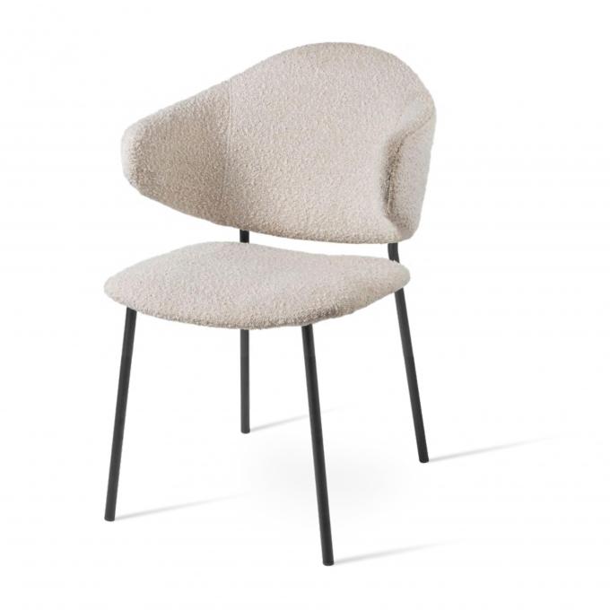 Soft Velvet Upholstered Dining Chair Stain Resistant For Apartment 2