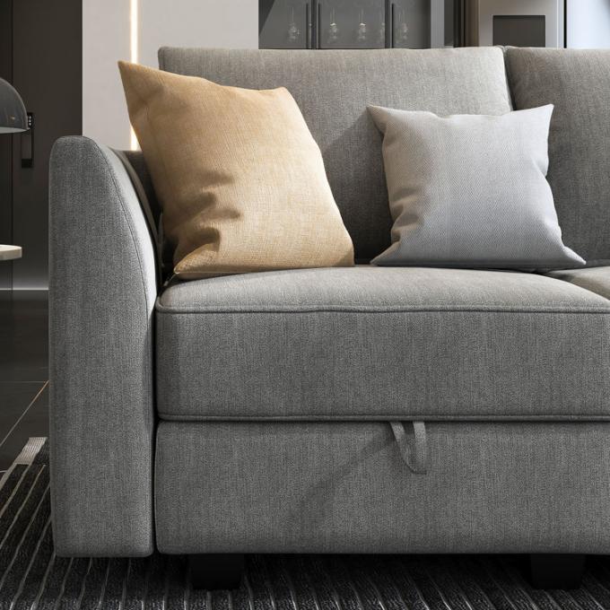 U Shaped Modular Sectional Sofa Multiscene Anti Scratch Modern Style 4
