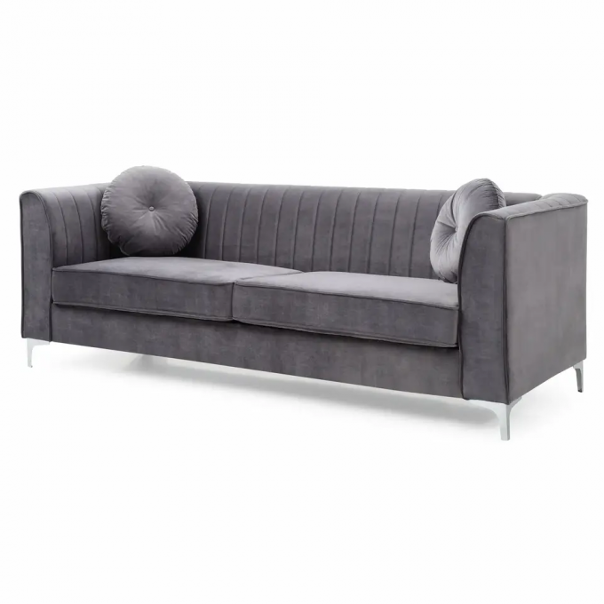Velvet Breathable Home Furniture Sofas 140x73x79CM For Living Room 7