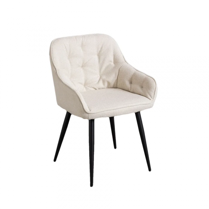 Fabric Luxury Modern Single Seater Chair Multiscene With Metal Frame 3