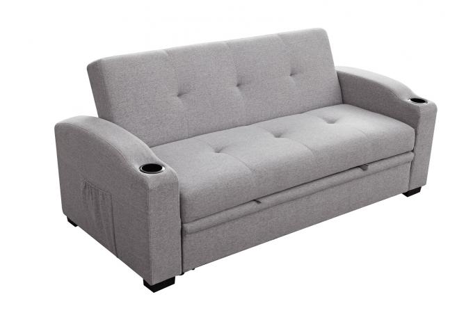 America Style 3 seat sofa bed with cup holder hot selling high quality fabric sofa from factory 12