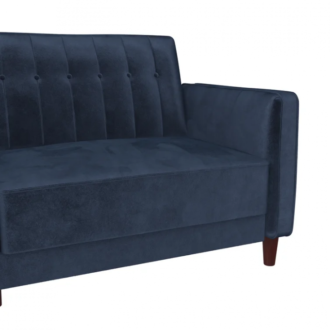 Express Services Minimalist loveseat 2seater Reversible hand-assembled blue couches recliner sofa bed set 4