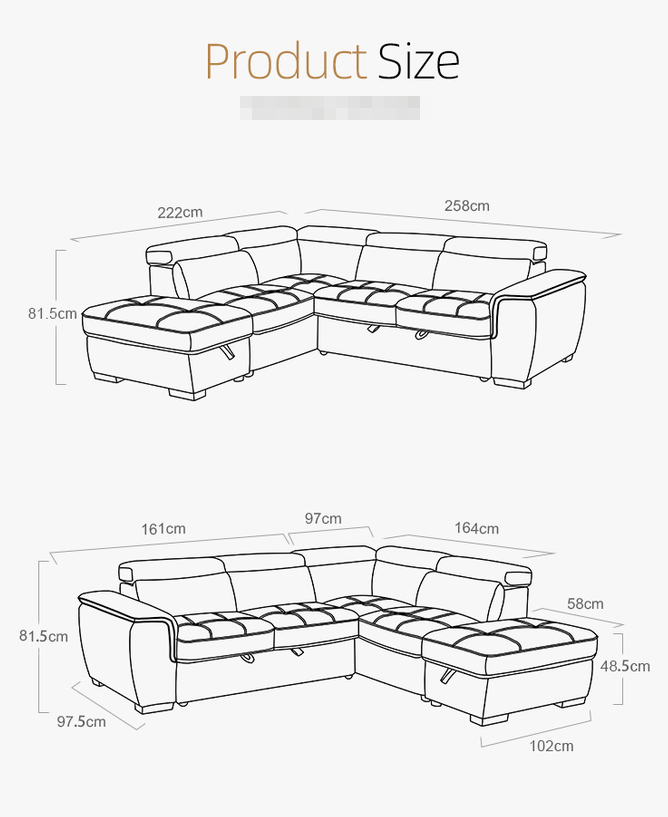 Nordic corner fabric sofa set 2P+chaise+ottoman Lounge recliner sofa sectional leather l shaped sofa bedroom furniture 4