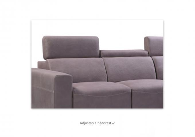 Durable Breathable L Shaped Fabric Couch , Antiwear Contemporary Fabric Corner Sofas 12