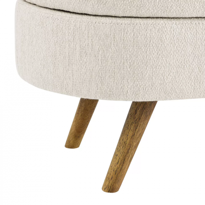 Practical Lounge Living Room Storage Ottoman Movable With Four Legs 3