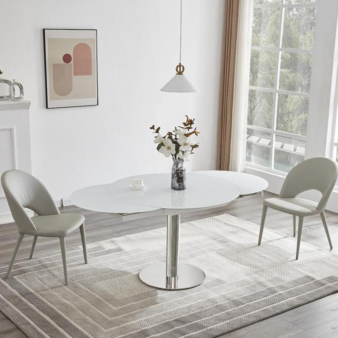 Anti Scratch Modern Small Side Table , Multipurpose Stainless Steel Dining Table 0