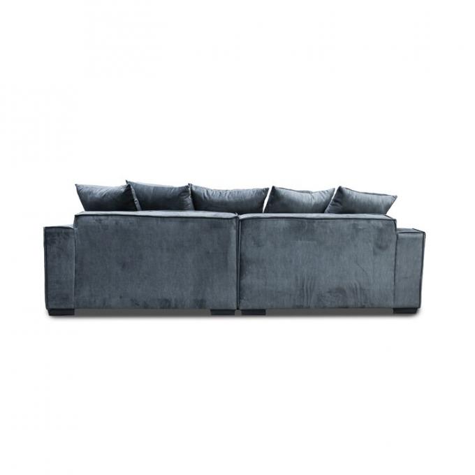 Wholesales low price couch Grey color fabric solid wood frame+high density foam cum sofa set for living room Apartment 2