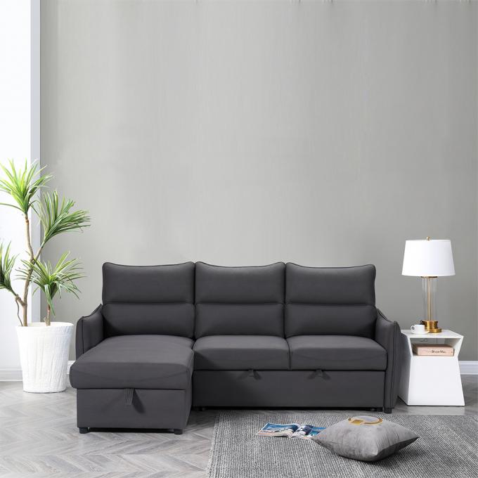 Durable Antiwear Retractable Couch Bed , Breathable Sleeper Couch With Storage 10