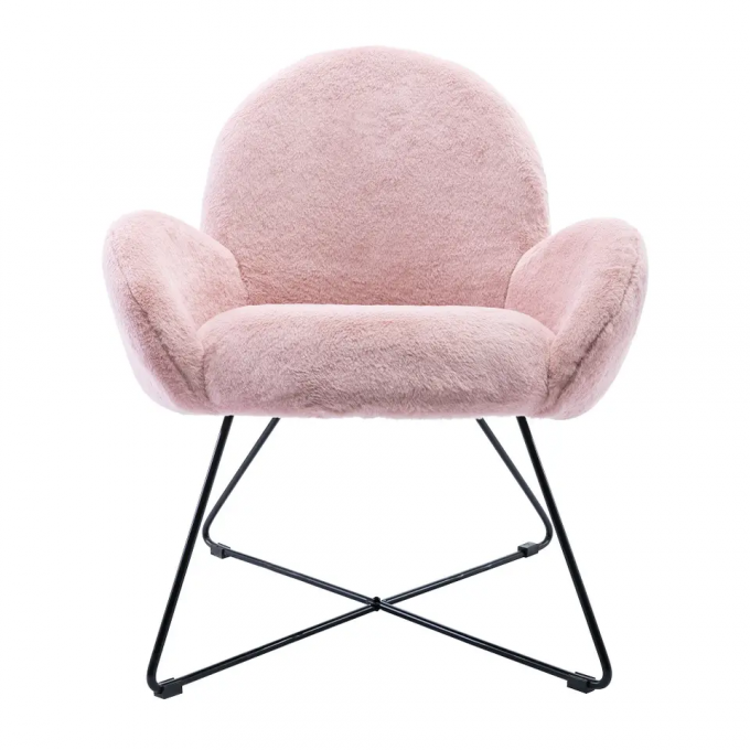 Practical Antiwear Velvet Dinning Room Chairs , Anti Scratch One Seater Sofa Chair 4