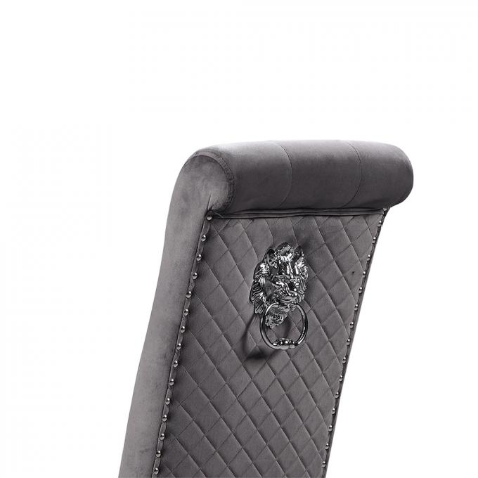 61497 GOITALIA MODERN VELVET LUXURY METAL RESTAURANT WHOLESALE FABRIC ITALIAN DESIGNER UPHOLSTERED DINING CHAIR 3