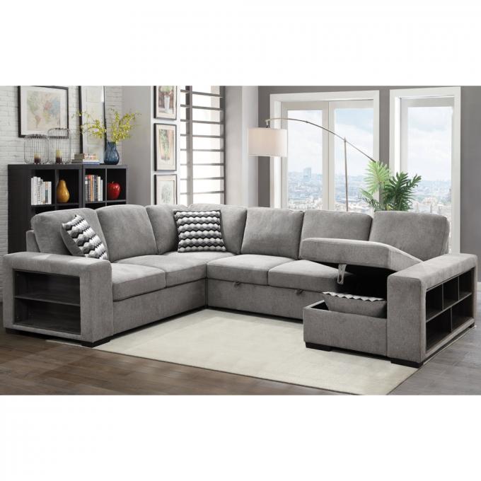 New arrival Modern U shape sectional sofa Furniture Multi-functional high quality sofa bed ling room sofa set 2