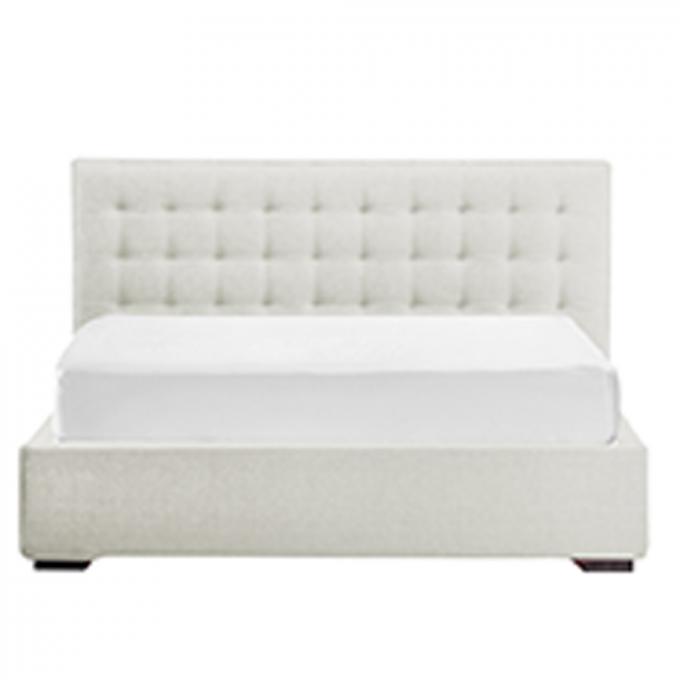 Stain Resistant Ottoman Bed Double Size Multipurpose With White Headboard 4