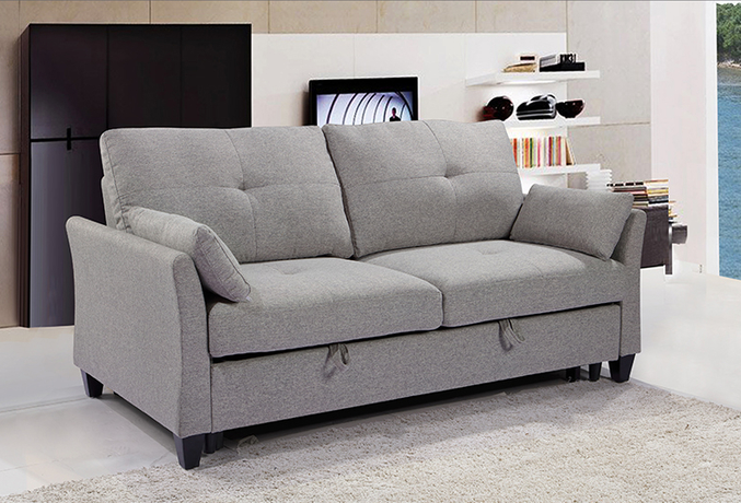Furniture Newest design sofa living room multi-functional sofa American style wooden frame fabric sleeper sofa bed 1