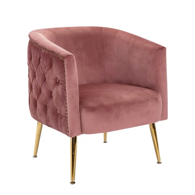 Anti Abrasion Velvet Dinning Chair , Multifunctional Office Single Seater Sofa 5