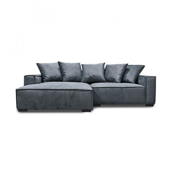 Wholesales low price couch Grey color fabric solid wood frame+high density foam cum sofa set for living room Apartment 1