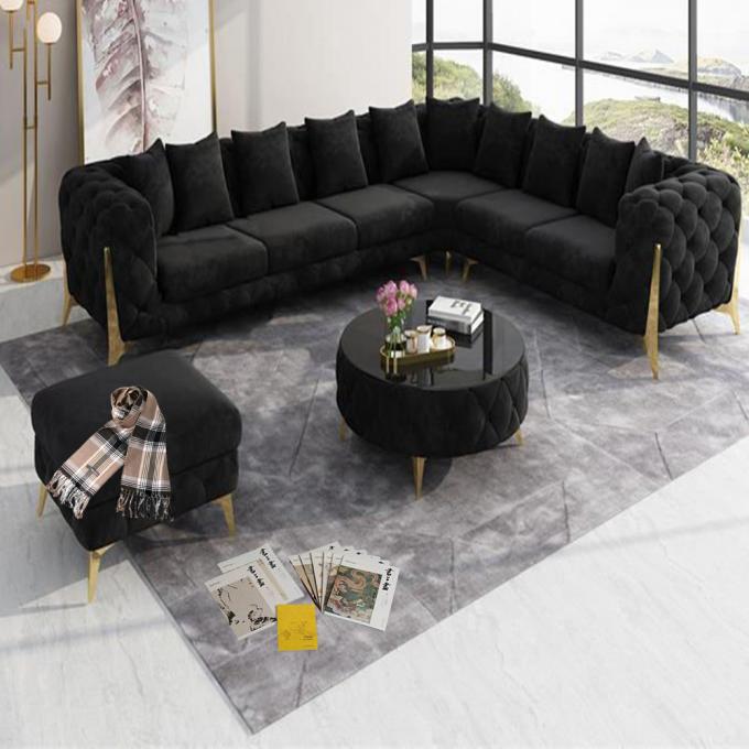 Cara Home Furniture L Shape Living Room Large Corner Modern Simple Sofa Designs Luxury Sofa Living Room Sofas Set 3