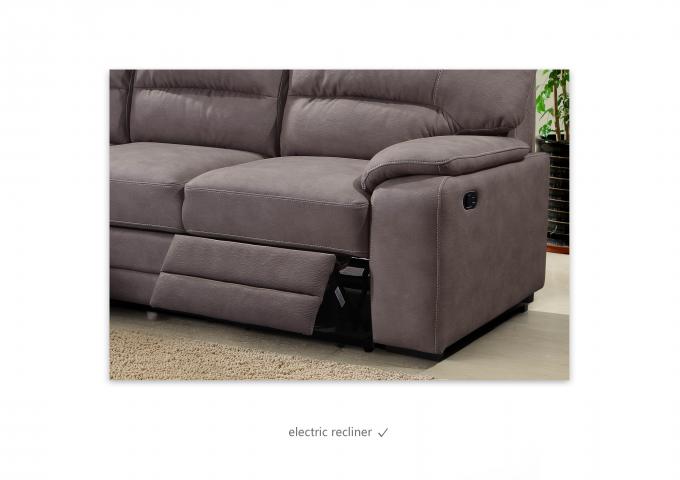 Living Room Electric Recliner Sofa Set Breathable Foldable For Hotel 9