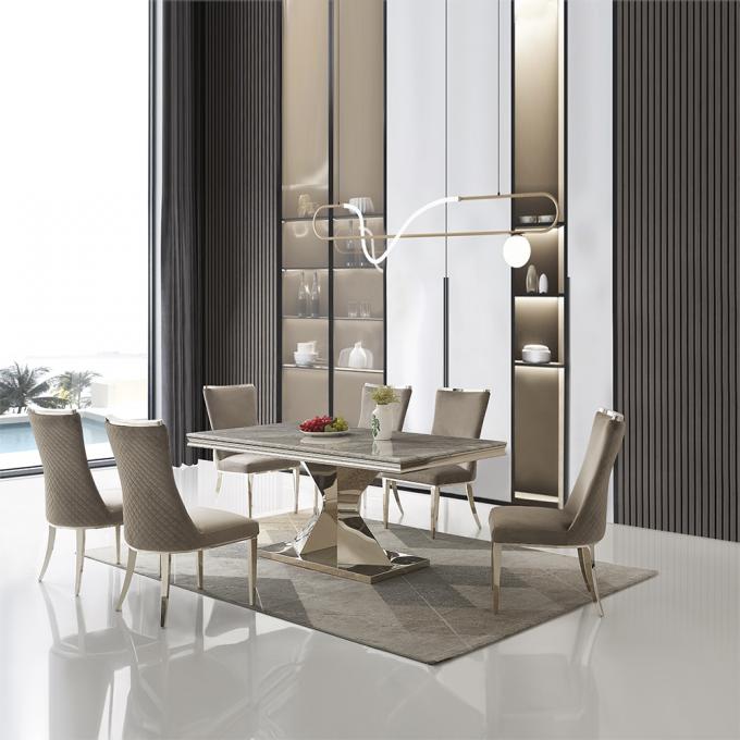 Kitchen Fabric Upholstered Dining Chair Abrasion Resistant Durable 0
