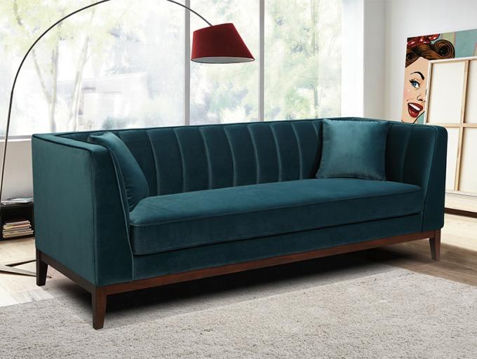 Cara Furniture Velvet European And American Style Living Room Home Furniture Sofas 3 Seater Sleeper Love 3