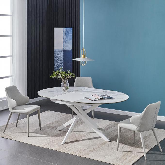 Modern Mable Top Living room Round Shape Furniture Dinning Table Set 0