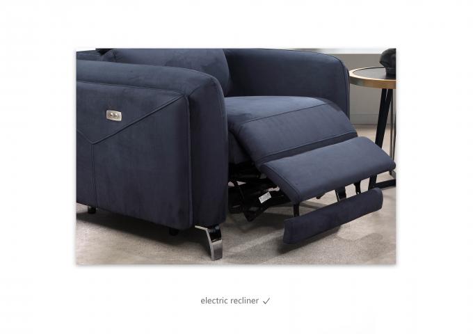 Folding Nontoxic L Shaped Convertible Sofa Anti Abrasion With Storage 10
