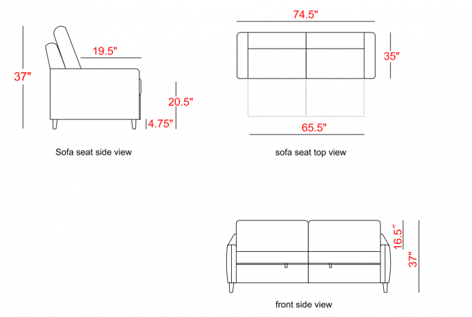 Cara Furniture Limited High quality furniture Modern European design Fabric Living Room sleeper sofa Custom folding 7