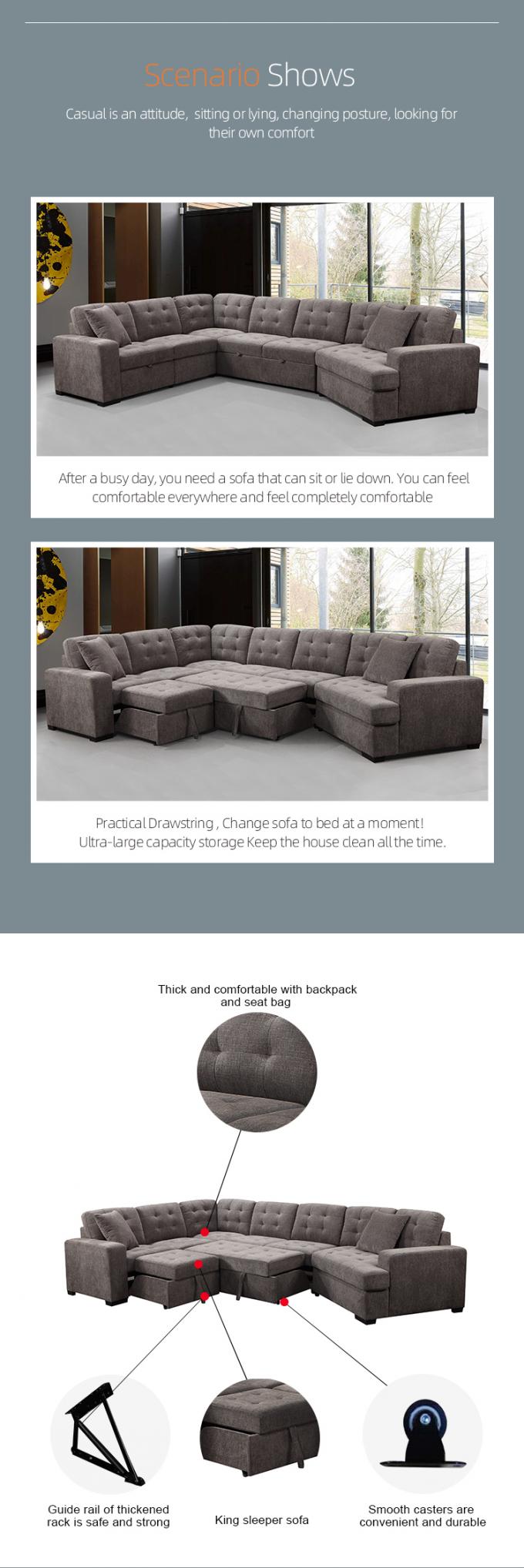 factory new L shaped Modern furniture set large sofa sets sectional combination sofa bed for living room 1
