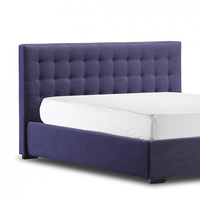 OEM ODM Ottoman Storage Bed King Size Blue Nordic Modern Minimalist Style 1
