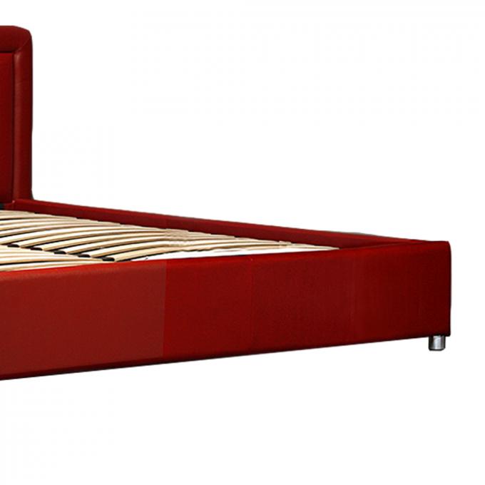 Apartment Antiwear Leather Storage Beds Double Size Multipurpose With Legs 2