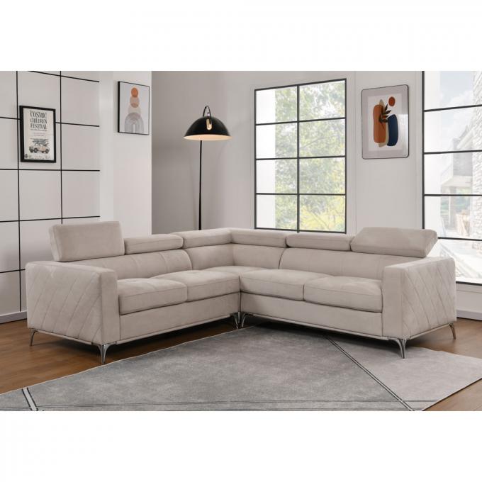 Manufacturer Furniture Simple Luxury L shape couch Corner sofa set High Quality Blue Technology fabric living room 4
