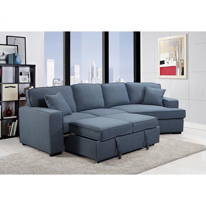 European Style Modern Corner Sofa Bed With Tea Table Contemporary 2