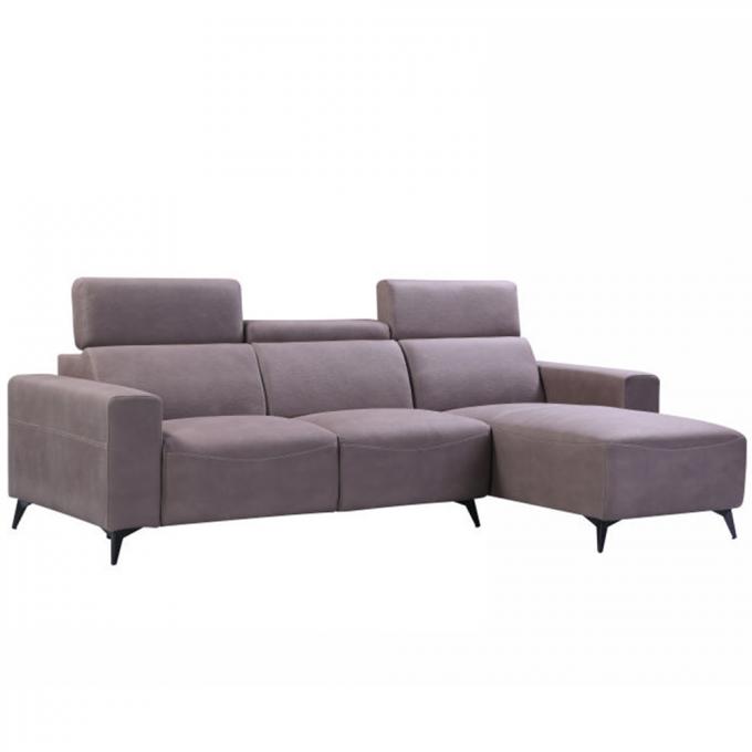 Durable Breathable L Shaped Fabric Couch , Antiwear Contemporary Fabric Corner Sofas 7