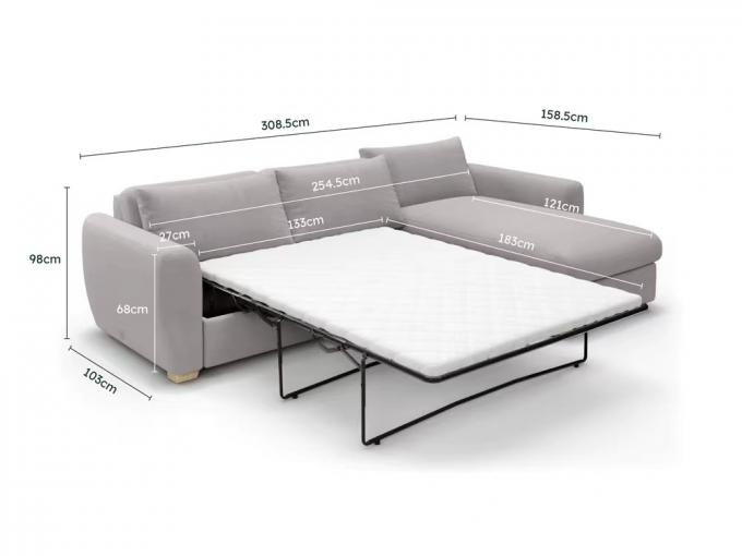 Practical Nontoxic Fold Out Couch Mattress , Anti Abrasion Sofa With Mattress 2