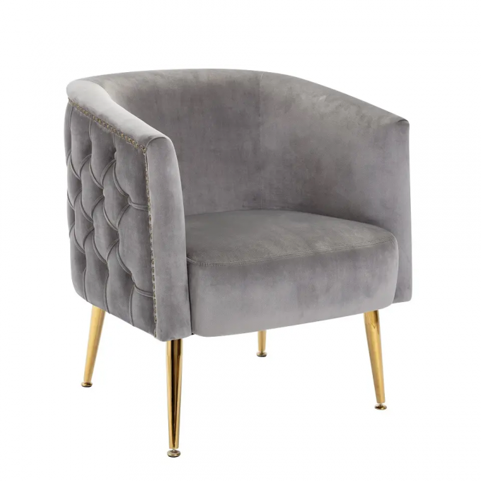 Anti Abrasion Velvet Dinning Chair , Multifunctional Office Single Seater Sofa 7
