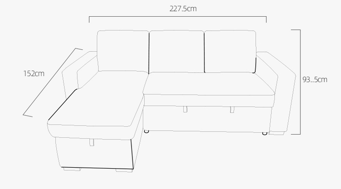 OEM/ODM European style design single futon L shaped USB sleeper sofa bed folding bed sofa cum bed living room furniture 7