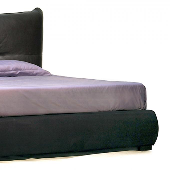 Leather Headboard Ottoman Storage Bed Queen Size Stain Resistant 2