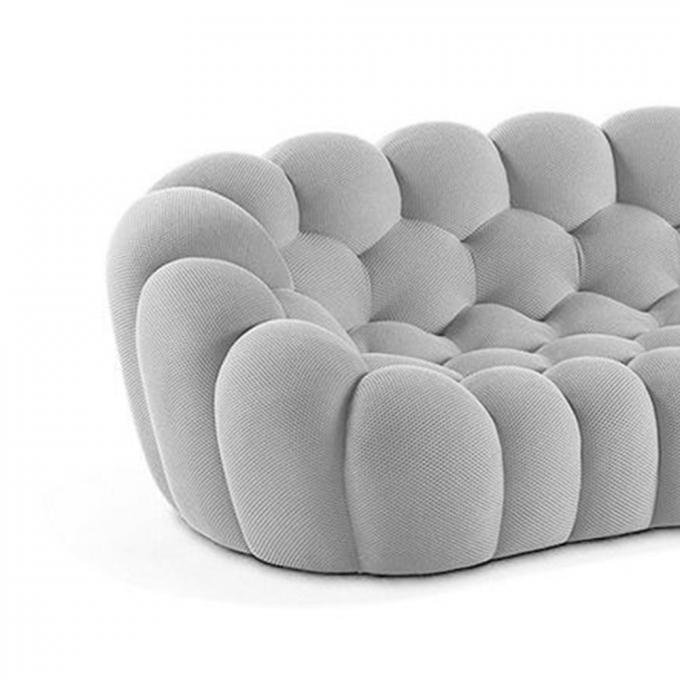 Fabric Practical Lazy Couch Sofa , Anti Abrasion Two Seater Couch 5
