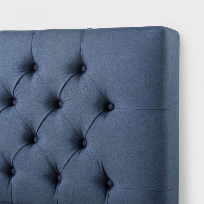 America Style Upholstered Platform Bed Cheap price Full Size High quality platform panel frame beds for Hotel Bedroom 4