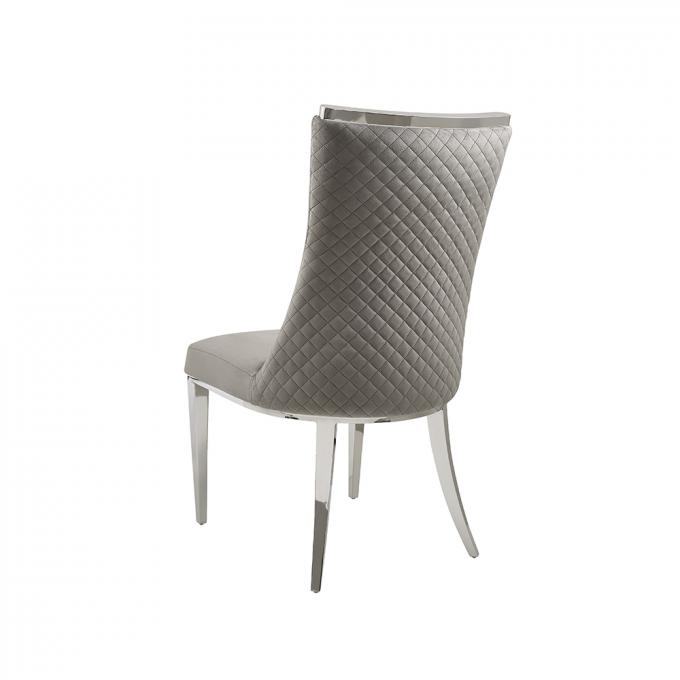 Kitchen Fabric Upholstered Dining Chair Abrasion Resistant Durable 2