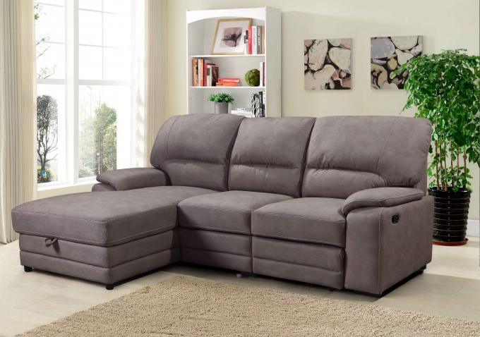 Living Room Electric Recliner Sofa Set Breathable Foldable For Hotel 7