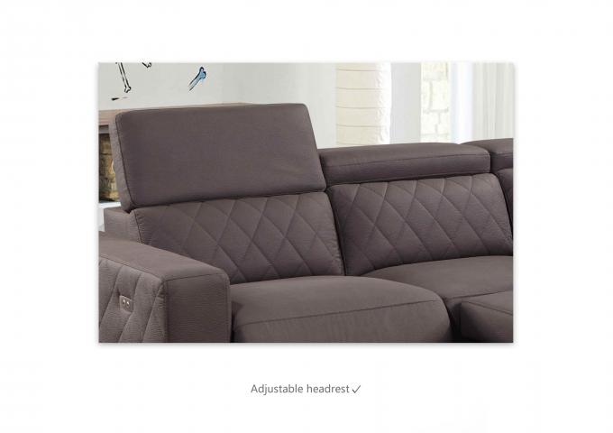 Antiwear Durable L Shape Sofa Bed , Multiscene Sofa Bed And Recliner Set 9