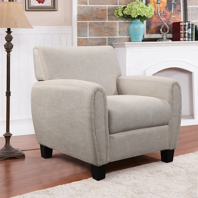 Stain Resistant Modern Single Seater Chair Antiwear Nontoxic For Living Room 5