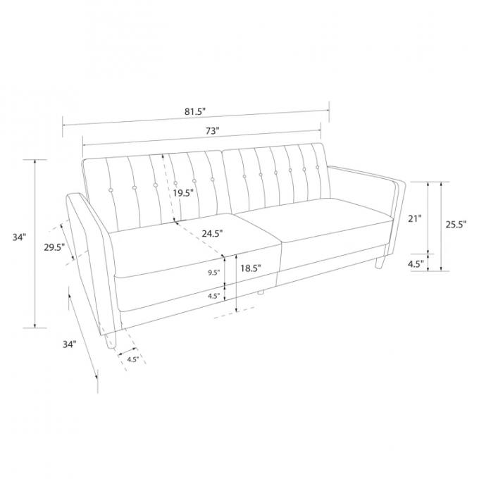 Express Services Minimalist loveseat 2seater Reversible hand-assembled blue couches recliner sofa bed set 8
